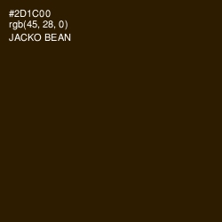 #2D1C00 - Jacko Bean Color Image